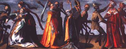 The dance of death of the Jesuits' college in Lucerne